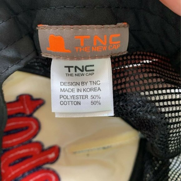 TNC Mens Trucker Hat Red White Robot Comic School Mesh Breathable Cap On… - Picture 4 of 5